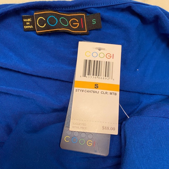 COOGI bright blue embellished Bodycon NWT size S - Picture 6 of 8
